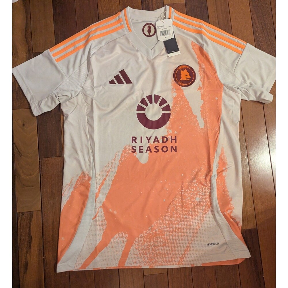 Adidas AS Roma 2024/25 Away Soccer Football Jersey Special Edition Men’s LG NWT